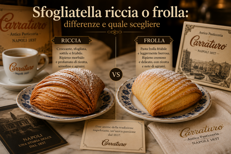 Sfogliatella riccia o frolla: differenze e quale scegliere