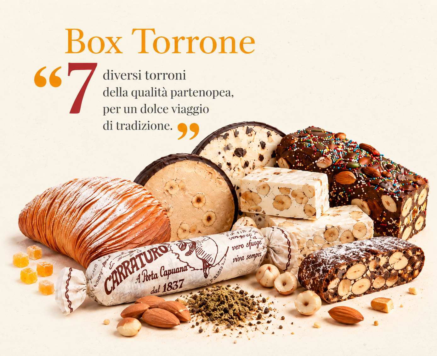 Box Torrone Carraturo: 7 torroni della tradizione napoletana in un’unica confezione