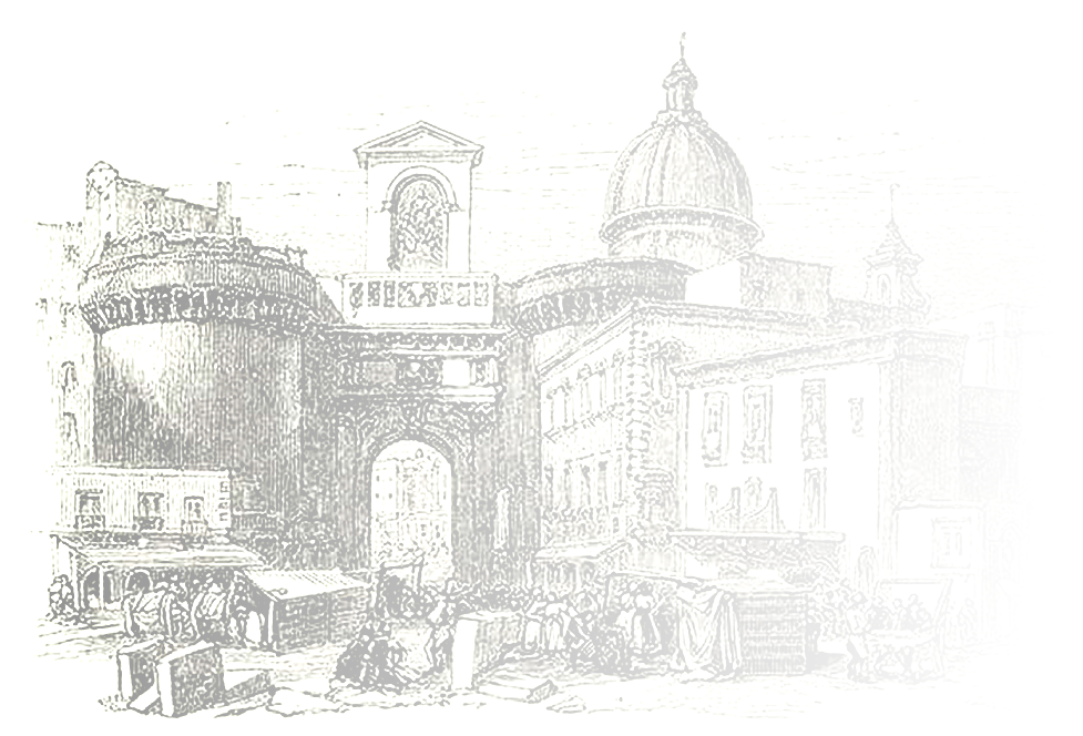 Illustrazione storica di Porta Capuana a Napoli