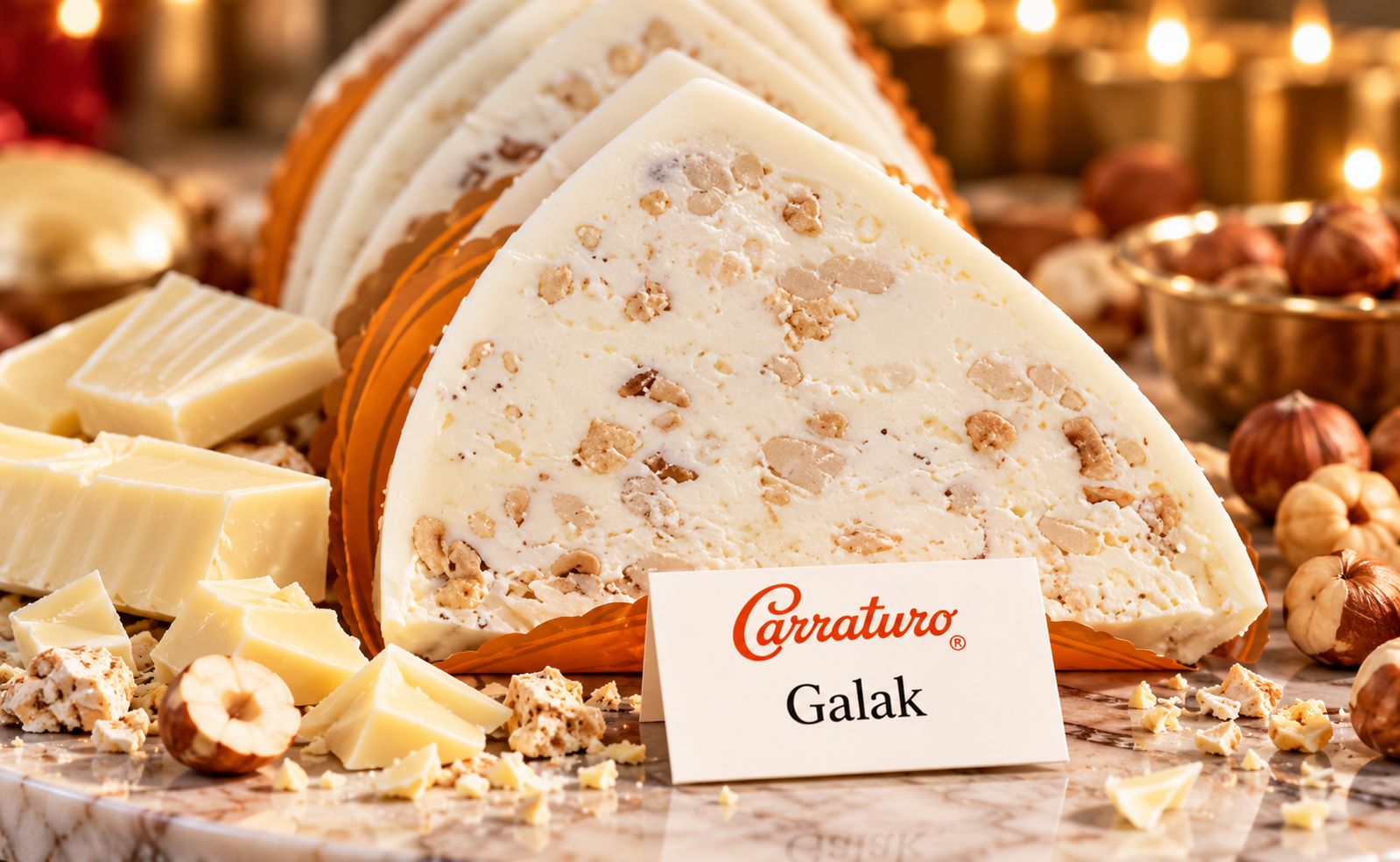 Bianco con nocciole